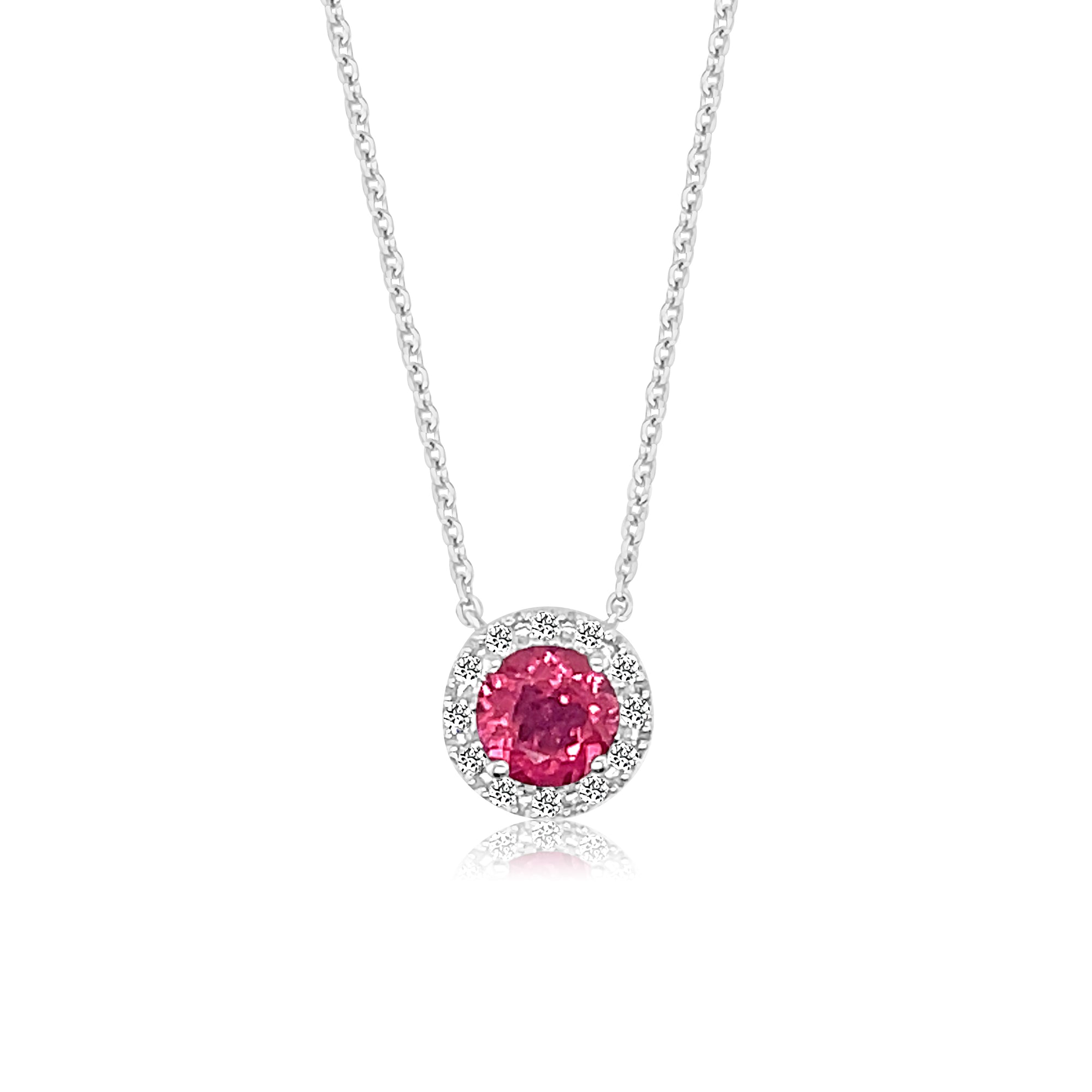 18ct Pink Topaz Necklace