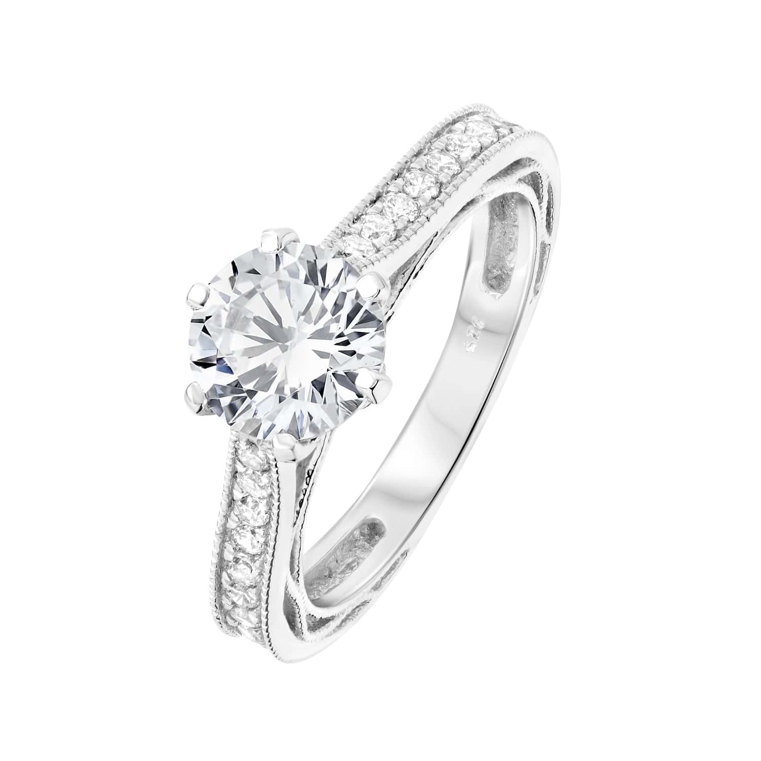 Art Deco Design Engagement Ring