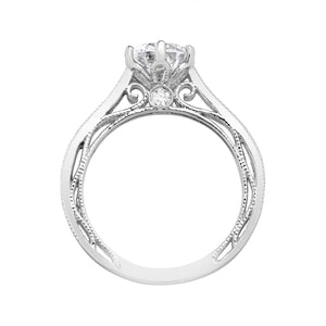 Art Deco Design Engagement Ring