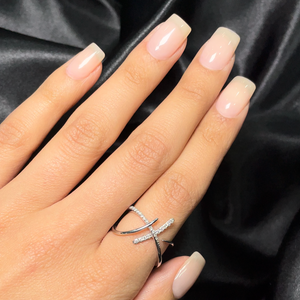 Edgy Cut White Gold Diamond Ring
